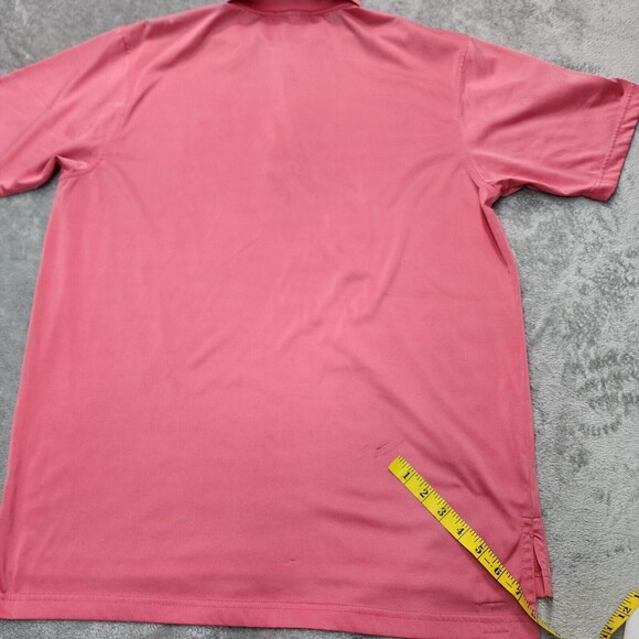 Peter Millar Summer Comfort Golf Pink Polo Shirt Size L - Picture 4 of 16